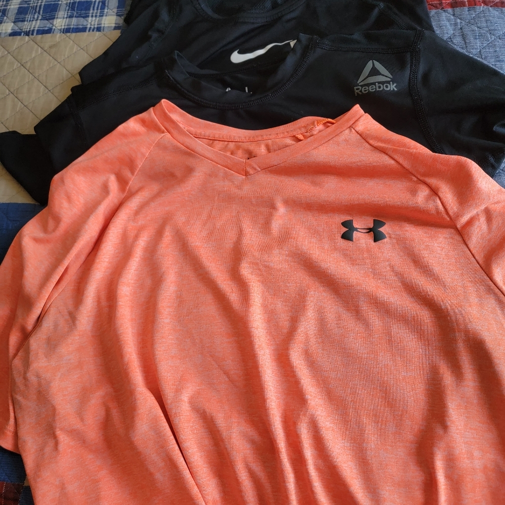 3 nice pre owned workout shirts